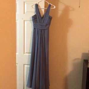 Monique Lhuillier 450067: Chiffon; French Blue